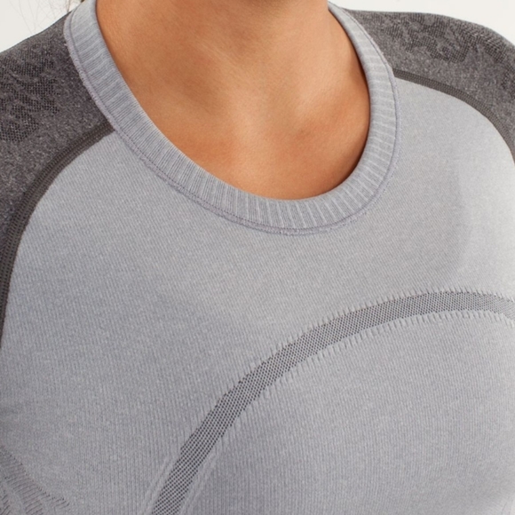 Lululemon Swiftly Long Sleeve Grey Raglan Tee Special Edition sz 6 - Picture 4 of 10